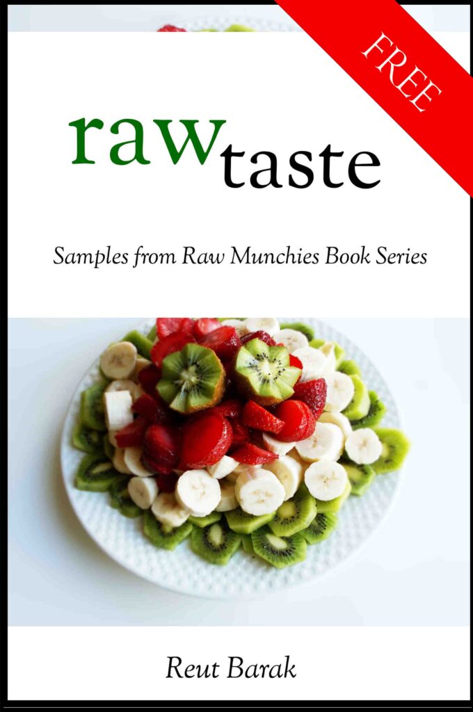 Raw Taste - The Free book! @RawMunchies Book Series - 15 Free recipes from the 4 recipe books of RawMunchies book series, (with videos!): 100 Smoothies, 30 Noodles, and 50 Salads. at: http://rawmunchies.org/raw-taste/ tags: #RawMunchies #rawmunchies #cookbook #vegan #rawvegan #recipe #missionraw #reutbarak #freebook #smoothies #ebook #free